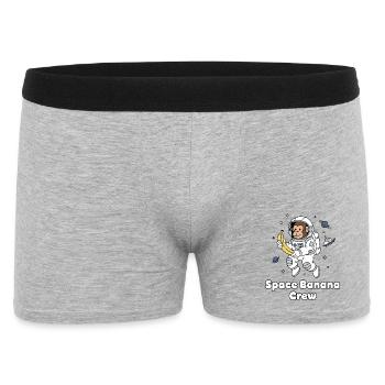 Space Banana Crew - Men's Boxer Shorts - heather grey - Front