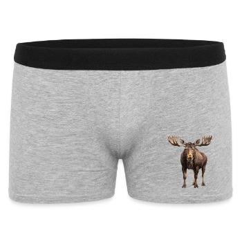 Elk - Men's Boxer Shorts - heather grey - Front