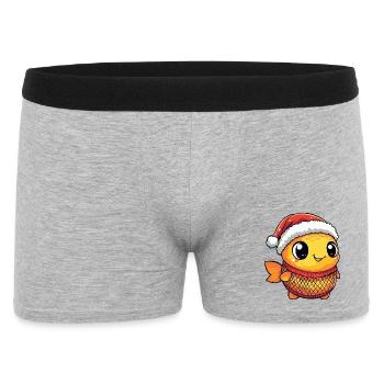 Noël du poisson rouge - Boxer Homme - gris chiné - Devant