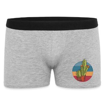 Fleur - Boxer Homme - gris chiné - Devant
