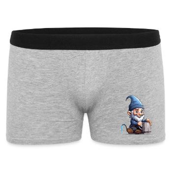 GnomePotterBlue - Boxer Homme - gris chiné - Devant