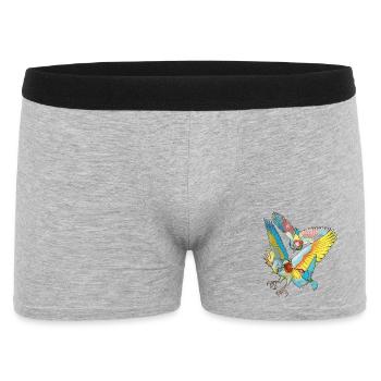 Oiseaux colorés - Boxer Homme - gris chiné - Devant