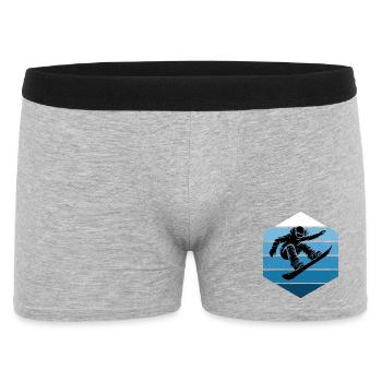 Les snowboardeurs adorent s’habiller pour les femmes - Boxer Homme - gris chiné - Devant
