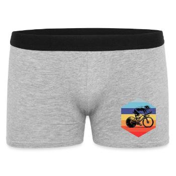 Einfach Roadbike zeitloses Design - Männer Boxer Shorts - Grau meliert - Vorne