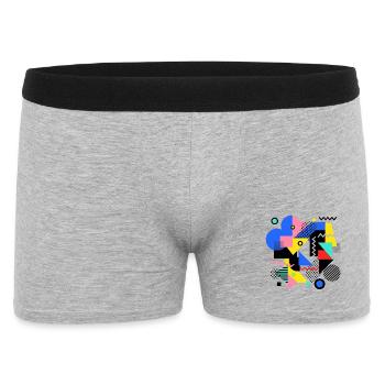 Pop Art de l’explosion géométrique des couleurs - Boxer Homme - gris chiné - Devant