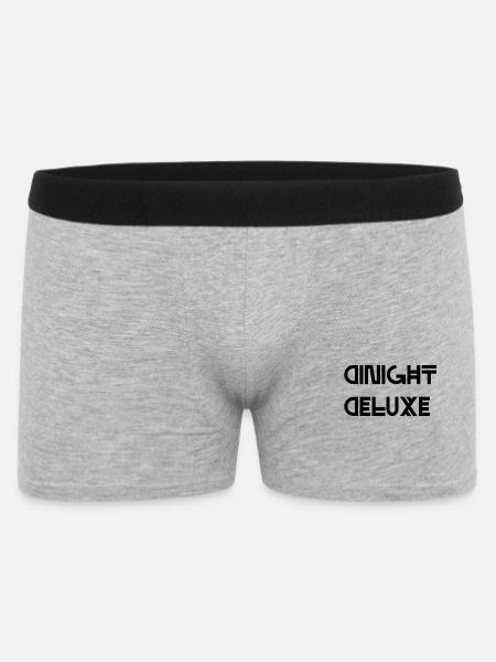 Modern Geometric Lettering - Dinight Deluxe  - Boxer Homme - gris chiné