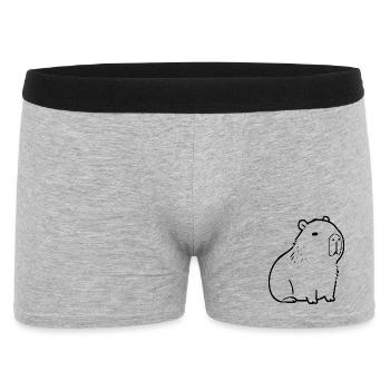 Capybara capybara black - Men's Boxer Shorts - heather grey - Front