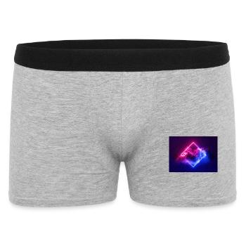 Neon Cloud Diamond - Men's Boxer Shorts - heather grey - Front
