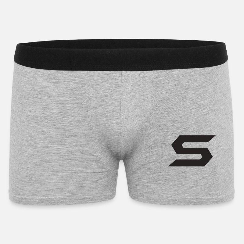 Geometric SForm Pattern - Men's Boxer Shorts - heather grey
