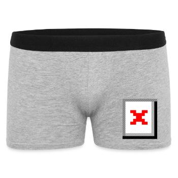 Missing Image – File Not Found - Männer Boxer Shorts - Grau meliert - Vorne