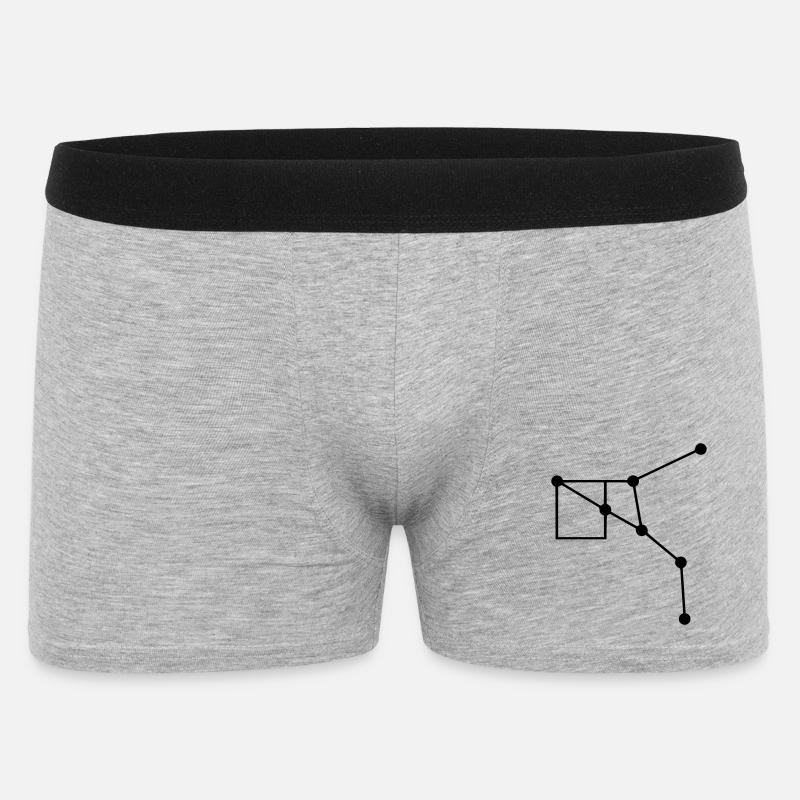 Sternbild Geometrie Linien - Männer Boxer Shorts - Grau meliert