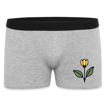 Idée cadeau fleur Tulipe Fleurs Fleurs Maman - Boxer Homme - gris chiné - Devant