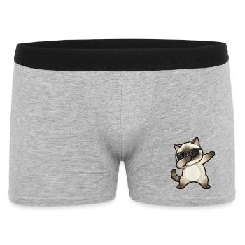 Tamponnement du chat siamois - Boxer Homme - gris chiné - Devant