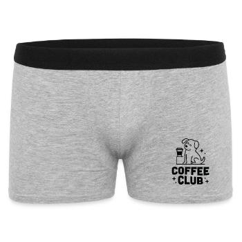 Club de café drôle de chien rétro vintage - Boxer Homme - gris chiné - Devant