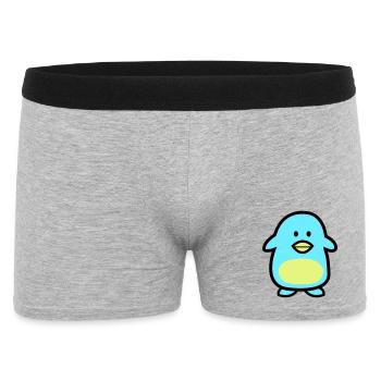 Penguin Comic - Men's Boxer Shorts - heather grey - Front