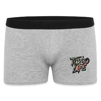 Turbo Life Camo Motif for JDM Fans Men Boys - Men's Boxer Shorts - heather grey - Front