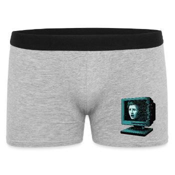 IA rétroglitch Retroglitch Computer Terror - Boxer Homme - gris chiné - Devant