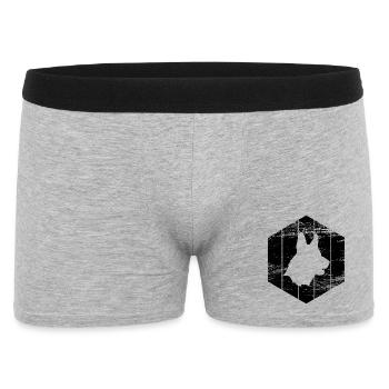 German Shepherd Sketch - Men's Boxer Shorts - heather grey - Front