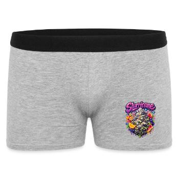Slurricane Tropical Graffiti Print - Men's Boxer Shorts - heather grey - Front