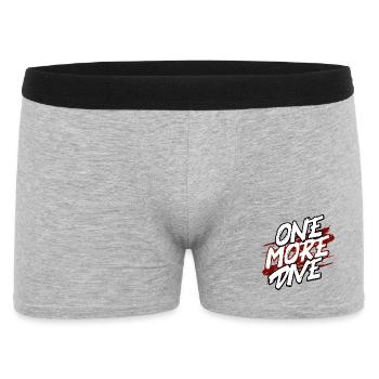 Tauchen - One More Dive - Scuba Diver Streetwear - Männer Boxer Shorts - Grau meliert - Vorne