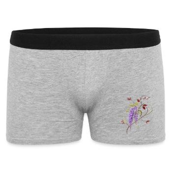 Wisteria blossoms full of lightness, tranquility and zen - Men's Boxer Shorts - heather grey - Front