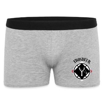 Slinger Emblem - Men's Boxer Shorts - heather grey - Front