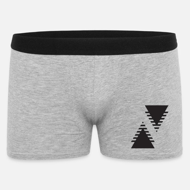 Dual Triangles Echo - Men's Boxer Shorts - heather grey