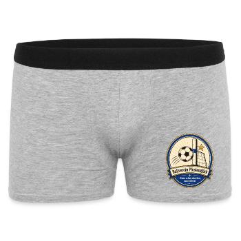 Ballverein Pfostenglück - Männer Boxer Shorts - Grau meliert - Vorne