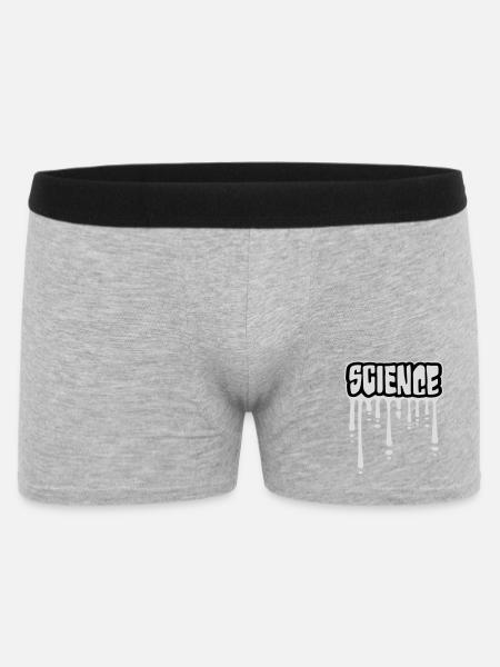 Science Science Statement Nerd Education Saying - Men's Boxer Shorts - heather grey