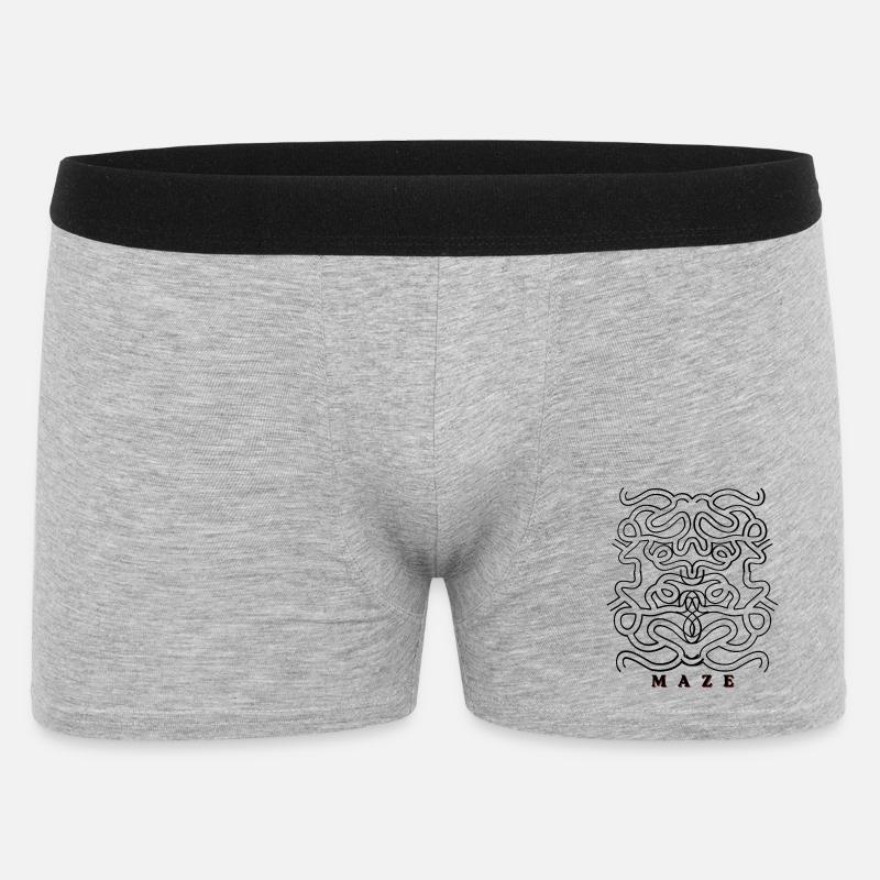 Télougou - Boxer Homme - gris chiné