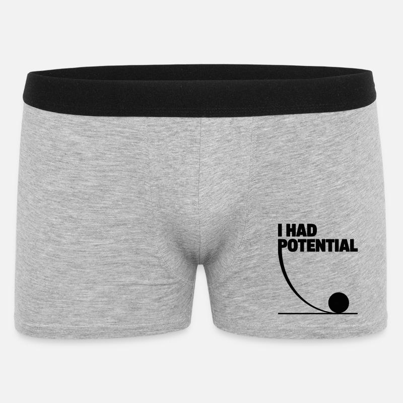 Potential in Motion Science Wit - Men's Boxer Shorts - heather grey
