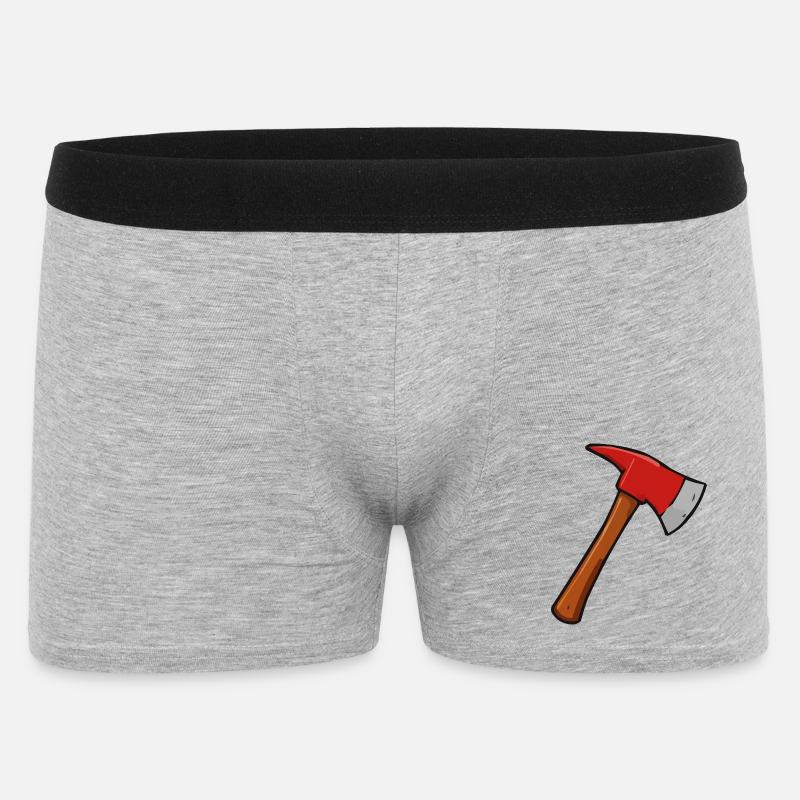 axt - Männer Boxer Shorts - Grau meliert