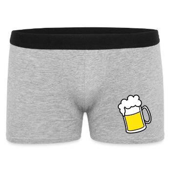 Bière - Boxer Homme - gris chiné - Devant