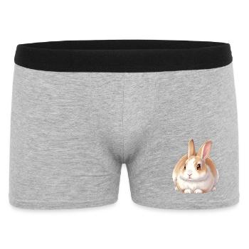 Lapin - Boxer Homme - gris chiné - Devant