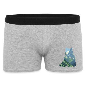 Conservation de la nature des paysages d’ours - Boxer Homme - gris chiné - Devant
