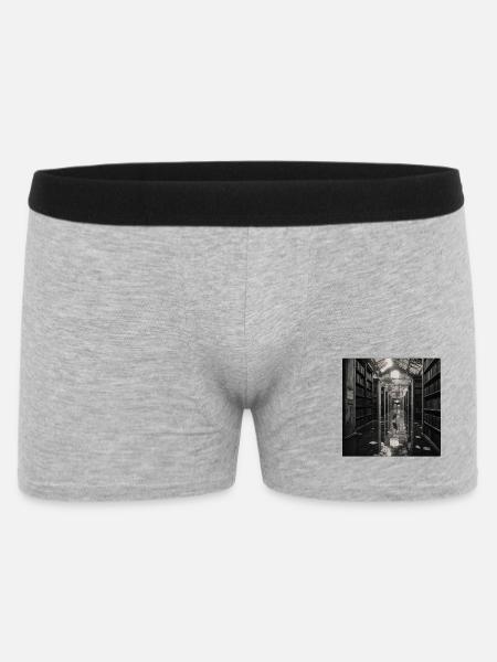 Biblioteca Heron Mistero Crimine Animale Vintage - Boxer da uomo - grigio melange
