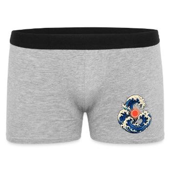 Vagues océaniques solaires - Boxer Homme - gris chiné - Devant