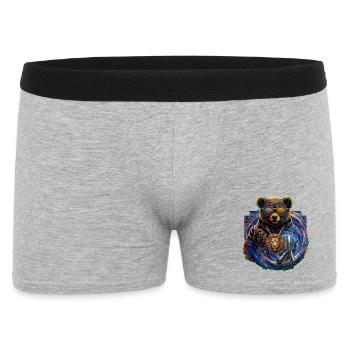 Ambiance colorée de Panda City - Boxer Homme - gris chiné - Devant