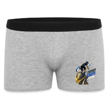 Elektrostart-Radfahrer - Männer Boxer Shorts - Grau meliert - Vorne