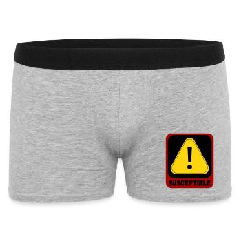 Anfällig - Männer Boxer Shorts - Grau meliert - Vorne