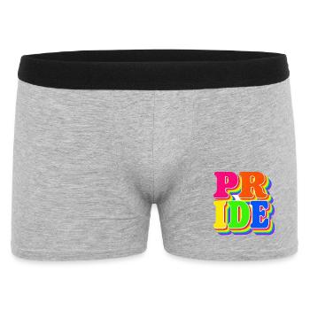 Cadeau arc-en-ciel de la fierté pour les fans LGBTQ - Boxer Homme - gris chiné - Devant