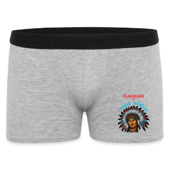 Flogging a Dead Horse – Native Chief - Men's Boxer Shorts - heather grey - Front