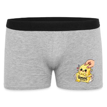 Quescht Butter Squishi - Männer Boxer Shorts - Grau meliert - Vorne