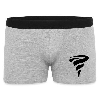 tornado - Men's Boxer Shorts - heather grey - Front