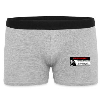 stickers - Men's Boxer Shorts - heather grey - Front