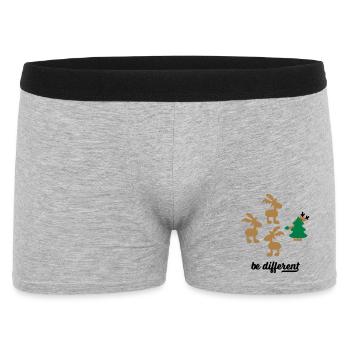 weihnachten - Männer Boxer Shorts - Grau meliert - Vorne