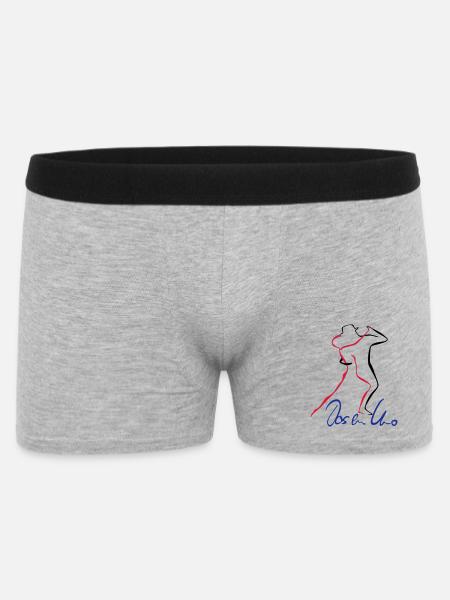 Tango Dos en Uno - Männer Boxer Shorts - Grau meliert