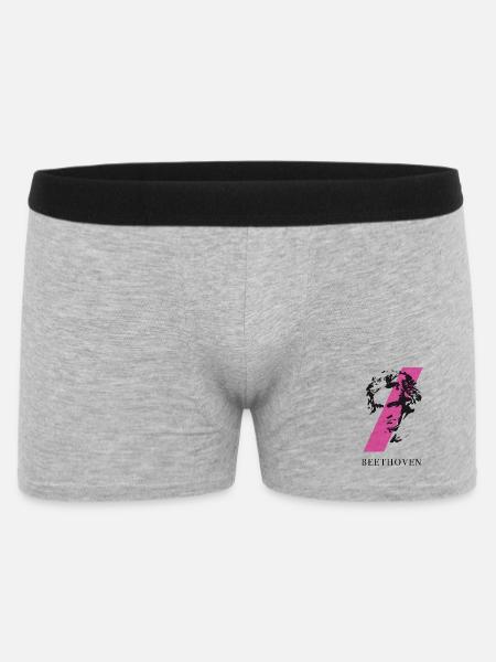 beethoven punk musik festival klassik komponist ta - Männer Boxer Shorts - Grau meliert
