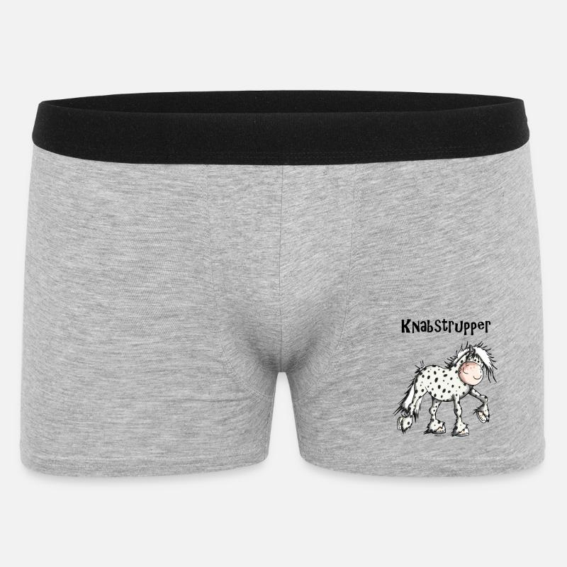 Kanika der Knabstrupper - Männer Boxer Shorts - Grau meliert