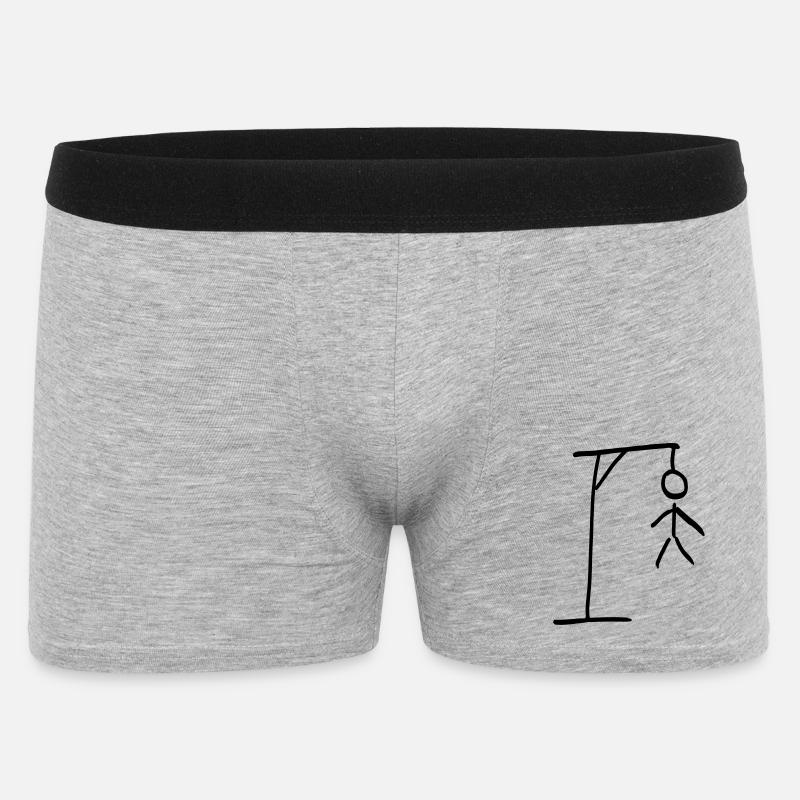 Gehängt - Männer Boxer Shorts - Grau meliert